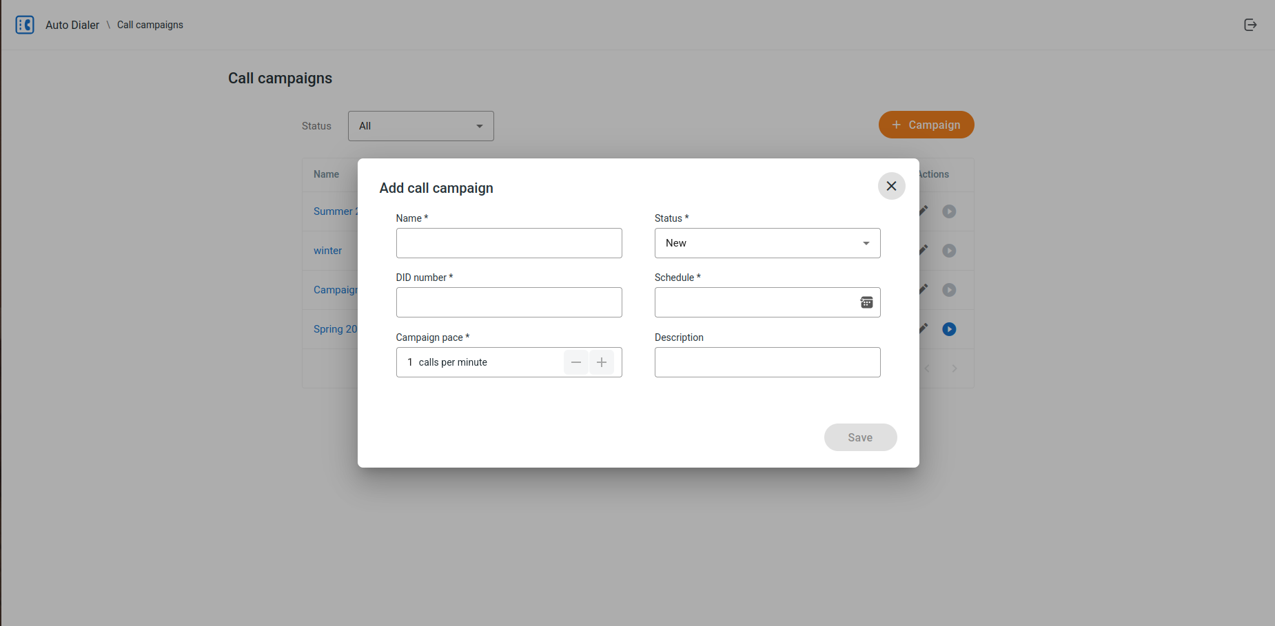 Add Campaign Dialog v1